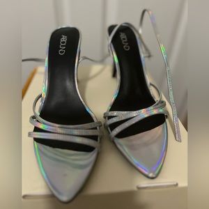 Abound | Strappy Chrome Pumps | 8.5